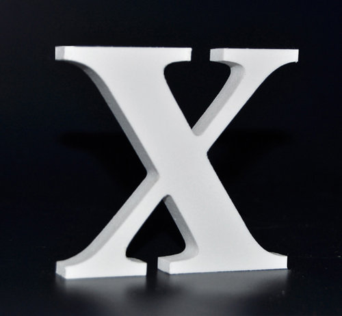 Letras Decorativas Romanicas PVC | X