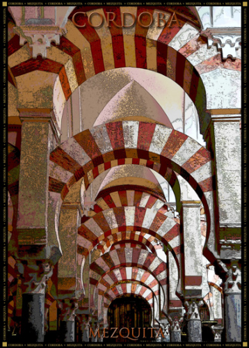 Poster Mezquita. Arcos