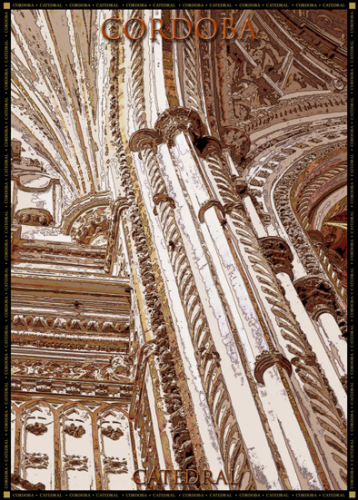 Poster Catedral. Columnas
