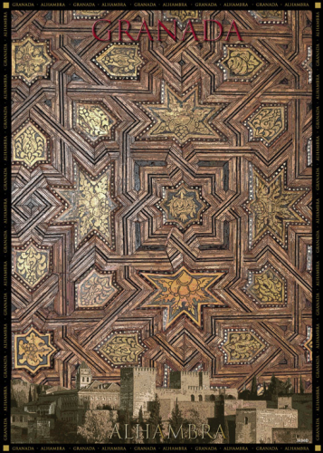 Poster Alhambra - Artesonado de techo