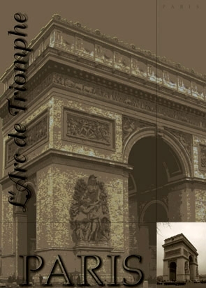 Poster de París - Arco del Triunfo