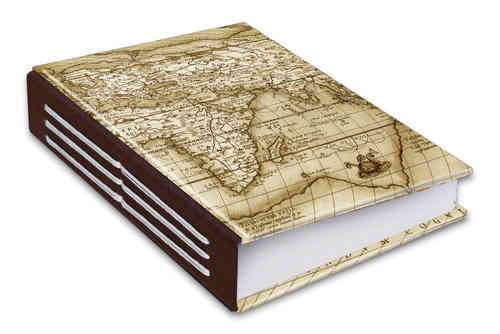 Cuadernos Artesanales Bradel 2.Tamaños - Modelo Mapa